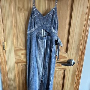 Chambray striped dress perfect for vacation